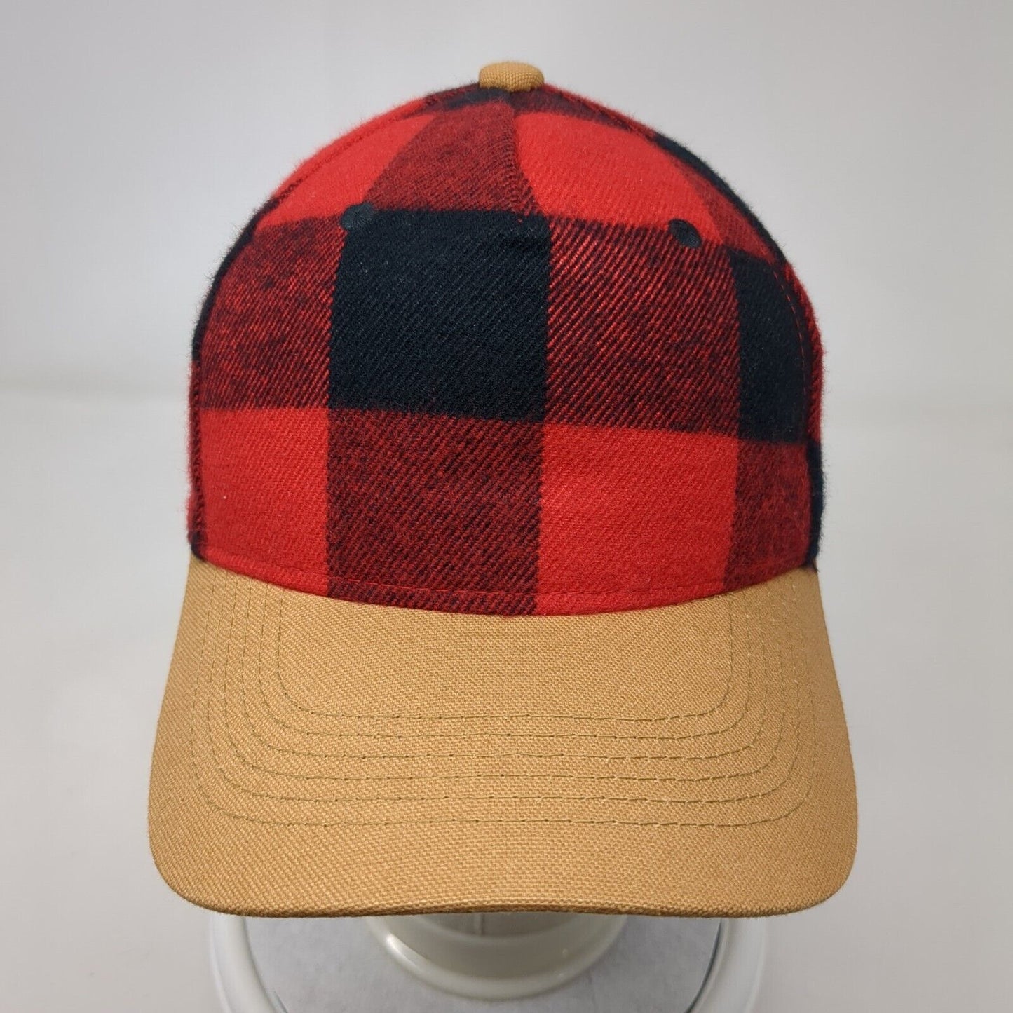 Unbranded Snapback Hat Multicolor OSFA Adjustable Plaid Vent Holes