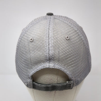 Missouri Tie Strapback Mesh Back Trucker Hat Gray One Size Adjustable