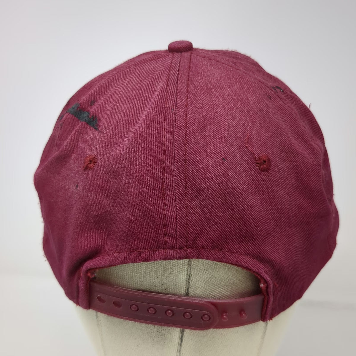 5 Panel Red Hat One Size Rope Snapback Patch Valve Industrial Workwear Trucking