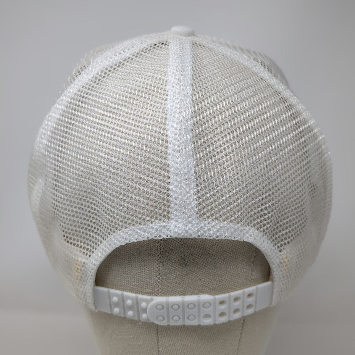 San Sun Team Albertsons Trucker Hat White Blue One Size Mesh Rope Logo Snapback