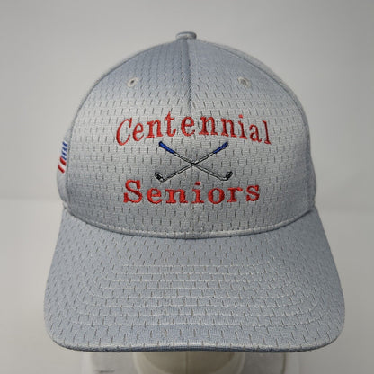 Centennial Seniors Strapback Hat Gray S/M Solid Adjustable Richardson