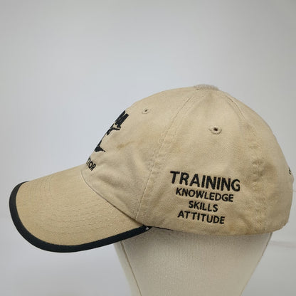 NRA Instructor Baseball Cap Beige One Size Strapback Shooting Training Flag Hat