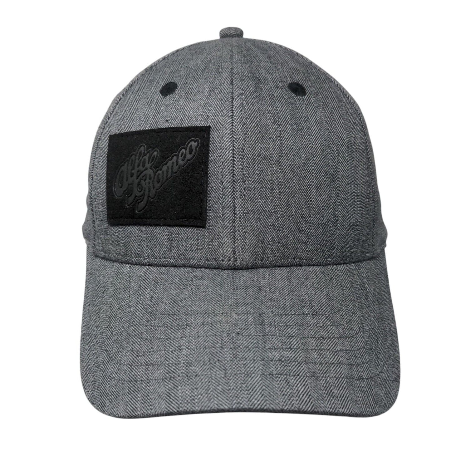 Alfa Romeo Slideback Hat Gray One Size Herringbone Adjustable 6 Panel