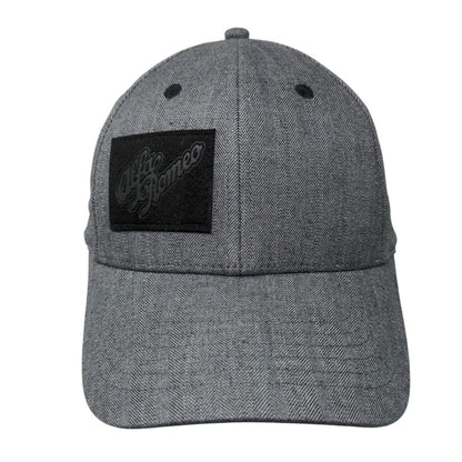 Alfa Romeo Slideback Hat Gray One Size Herringbone Adjustable 6 Panel