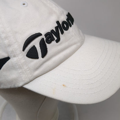 TaylorMade R7 Slideback Hat White One Size Adjustable Embroidered