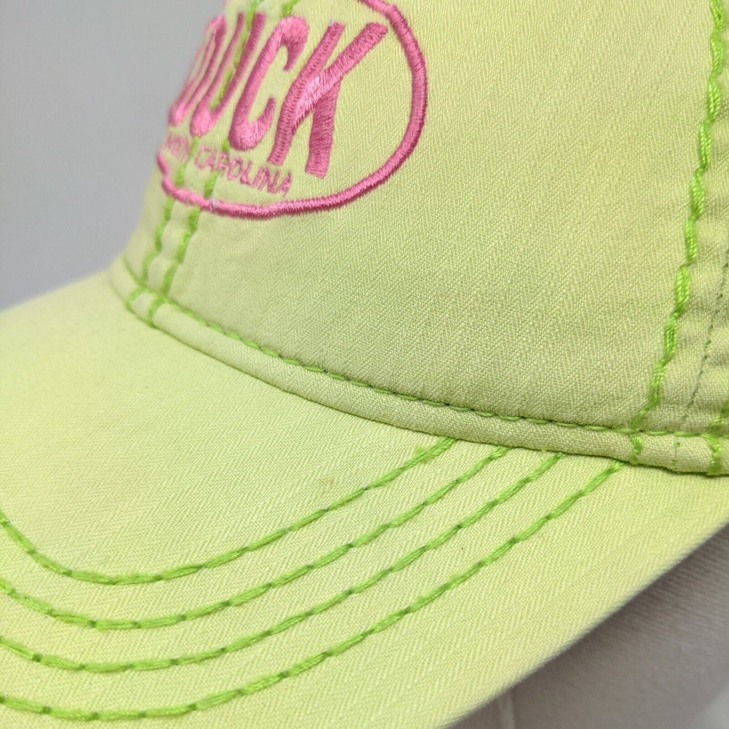 Duck North Carolina Strapback Hat Green One Size Adjustable Embroidered Jhats