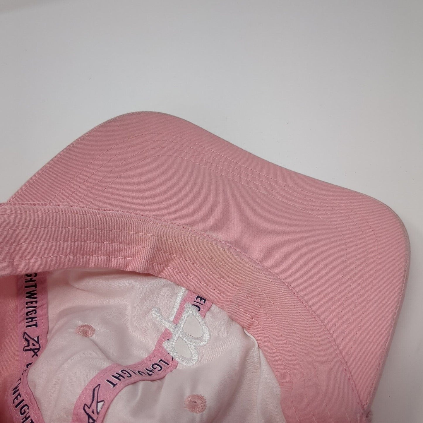 TB Strapback Hat Pink OS Adjustable Extreme Fit Embroidered Lightweight Ahead
