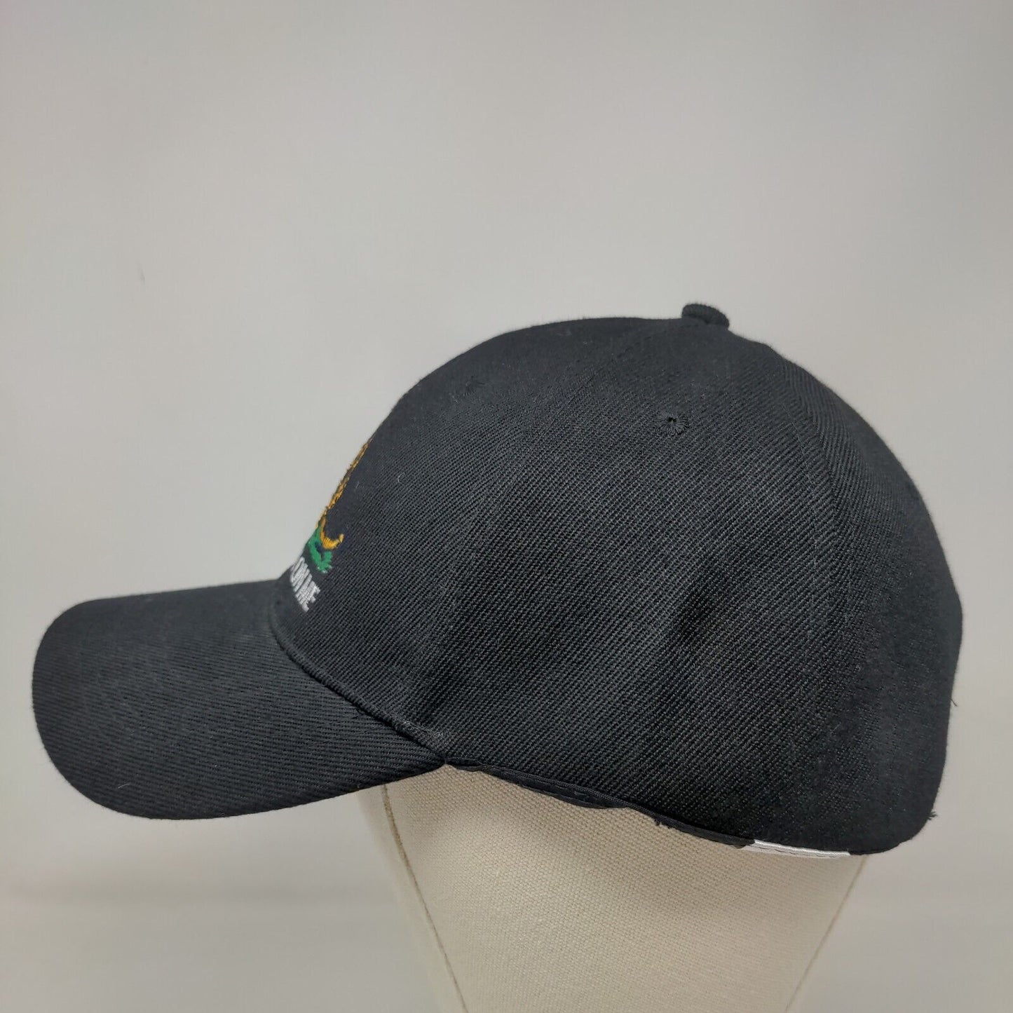 Don't Tread On Me Snake Strapback Hat Black OSFA Embroidered