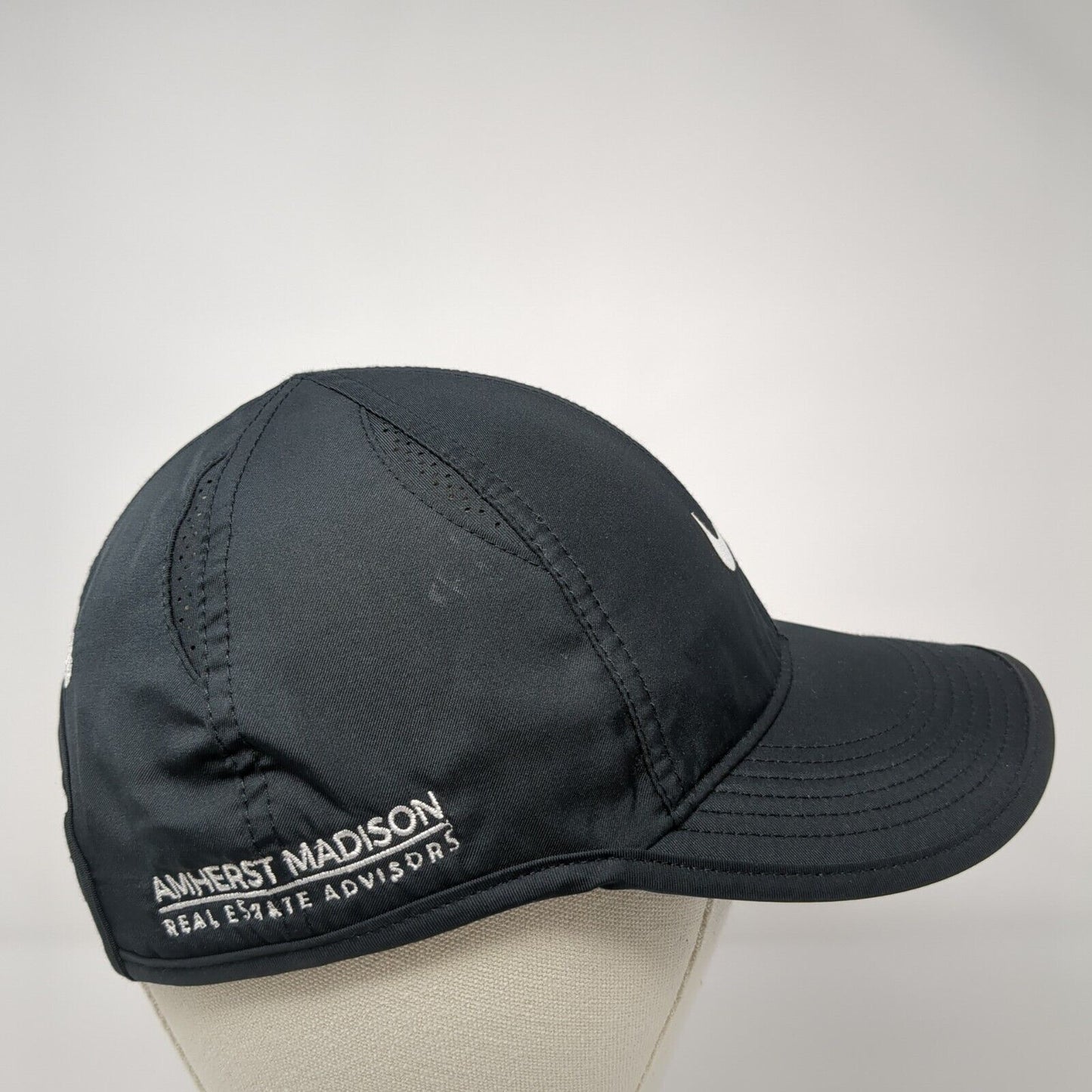Nike Swoosh Strapback Hat Black One Size Mt. Borah 2019 Solid Dri-Fit