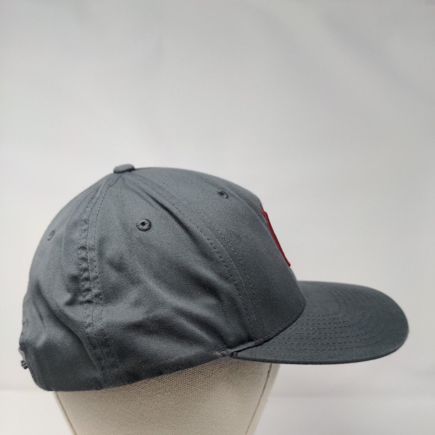 All Try Snapback Hat Gray One Size Adjustable Embroidered 6 Panel Richardson