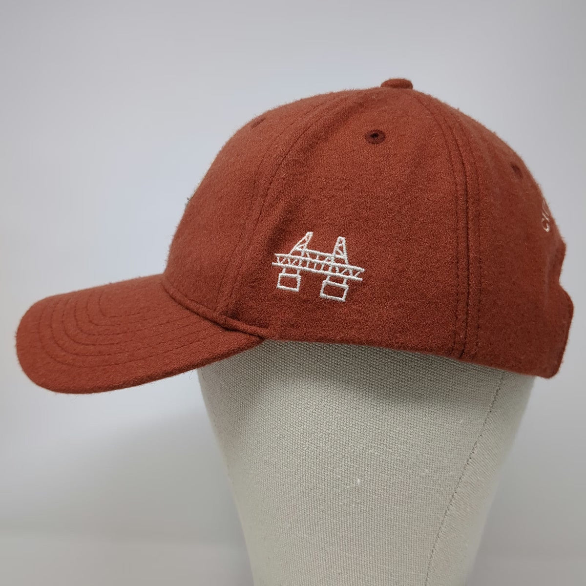 Portland Gear Baseball Cap Orange One Size Wool Slideback City of Bridges Hat