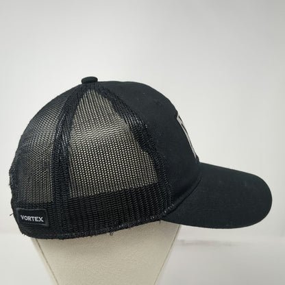 Vortex Trucker Hat Black One Size Mesh Back Snapback Logo Patch Optics Shooting