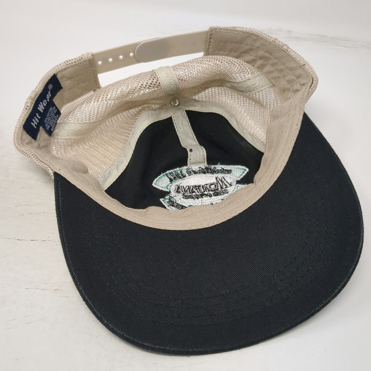 Hit Wear Trucker Hat Black Beige One Size Montana Seed Potatoes 100 Years Patch