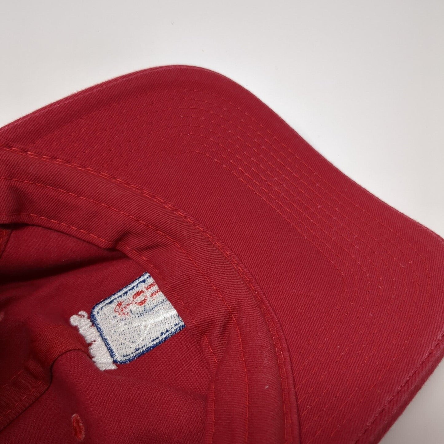 PGA Tour Siriusxm Radio Slideback Golf Hat Red OS Adjustable 6 Panel Fahrenheit