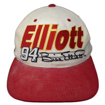 CFS Bill Elliott McDonald's Racing NASCAR 94 White Red One Size Snapback Hat