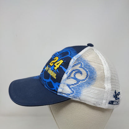 Jeff Gordon 24 Strapback Mesh Back Trucker Hat Blue OSFM Hibiscus Floral