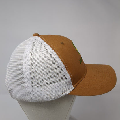 John Deere Mesh Back Trucker Hat Brown One Size Embroidered Adjustable