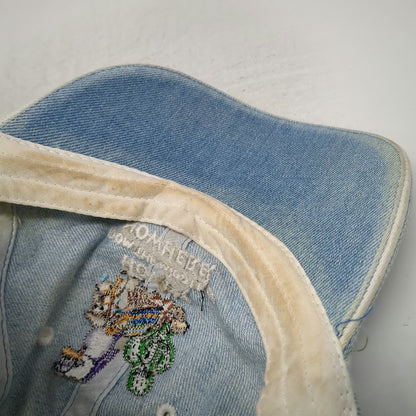 Smith Southwestern Baseball Cap Blue One Size Denim Cactus Cow Slideback Hat