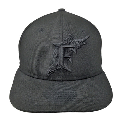 Florida Marlins Fitted Hat Black Size 7 Embroidered Logo New Era 59Fifty MLB