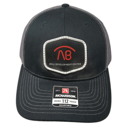 Richardson Trucker Hat Black One Size Bull Development Center Mesh Snapback