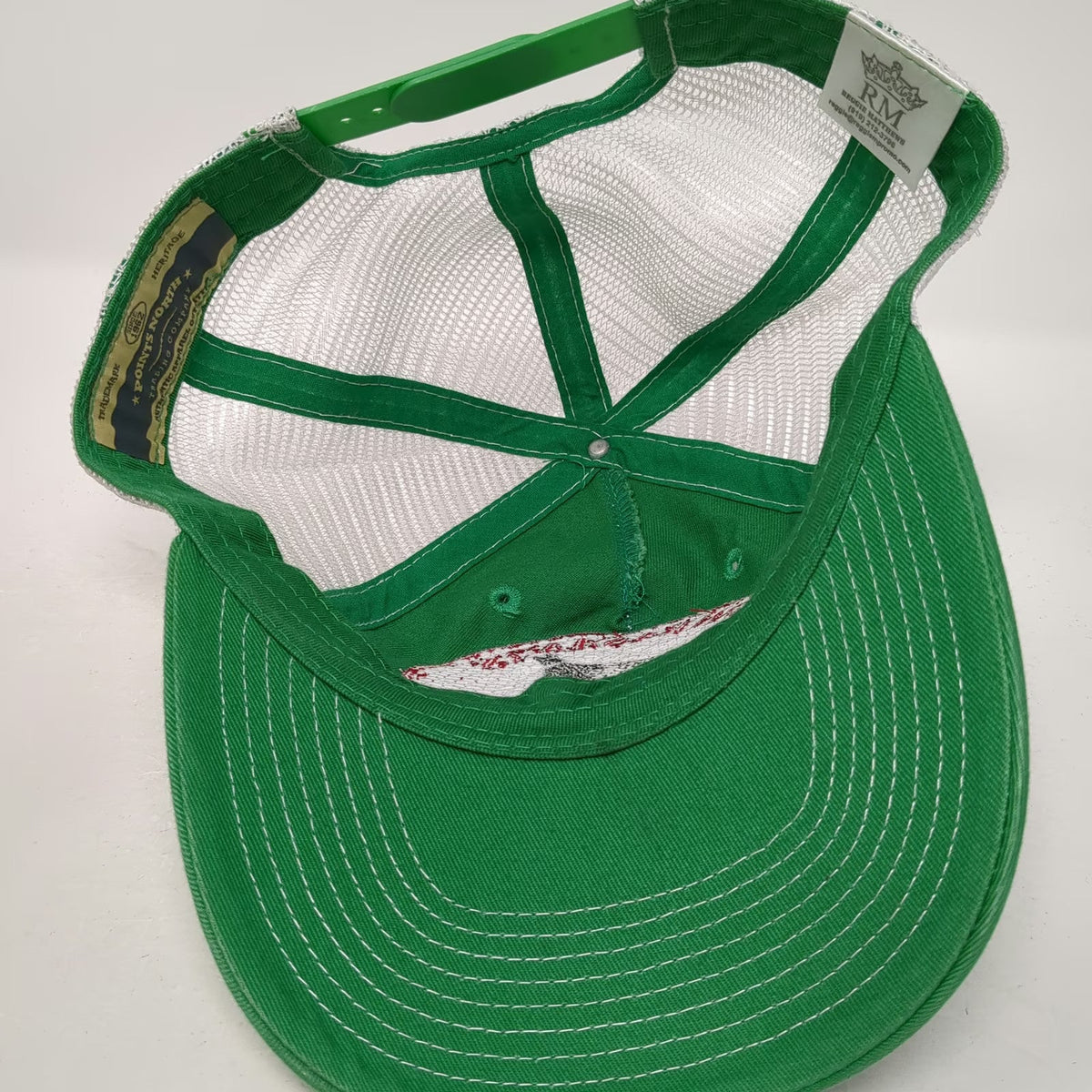 Points North Pheasants Forever Trucker Hat Green One Size Snapback Patch