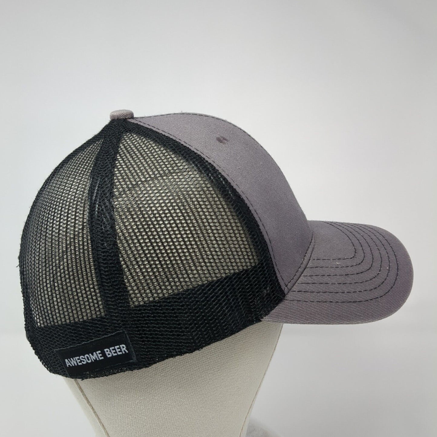 Sunriver Brewing Co. Oregon Snapback Trucker Hat Gray One Size Mesh Back Brewery