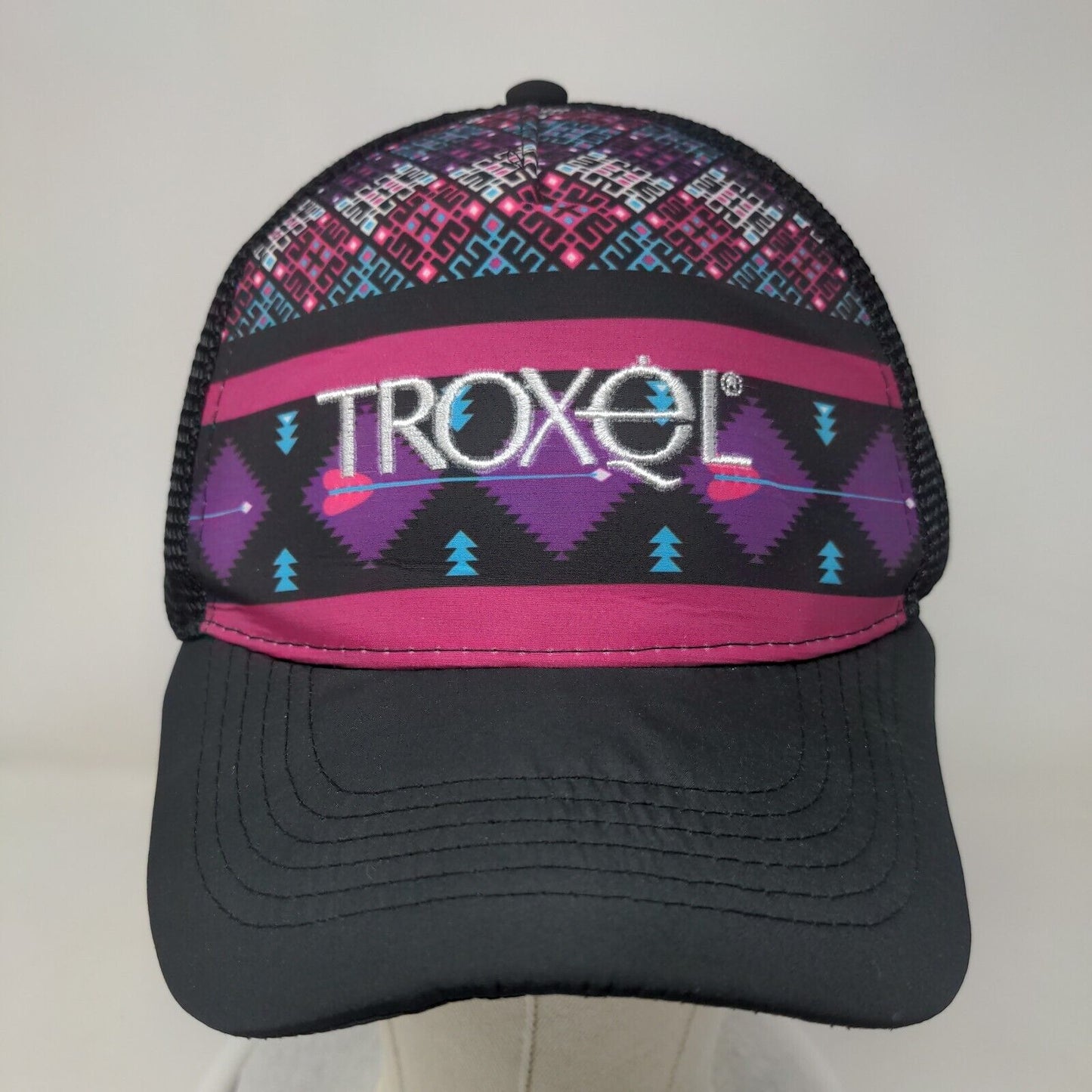 Troxel Snapback Trucker Hat Multicolor OSFM Adjustable Embroidered Aztec Print