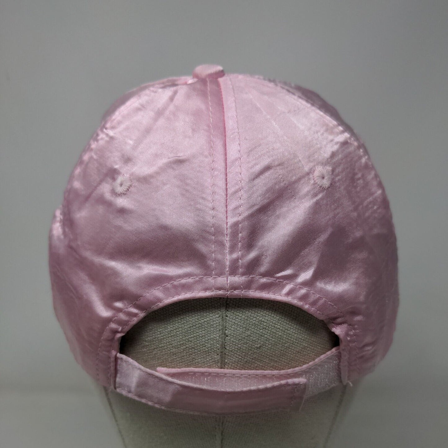 Unbranded Strapback Hat Pink One Size Adjustable Satin 6 Panel Blank