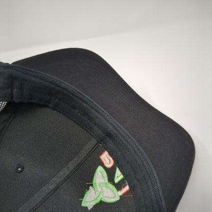 R4L Snapback 112 Trucker Hat Black One Size Adjustable Mesh Back Richardson