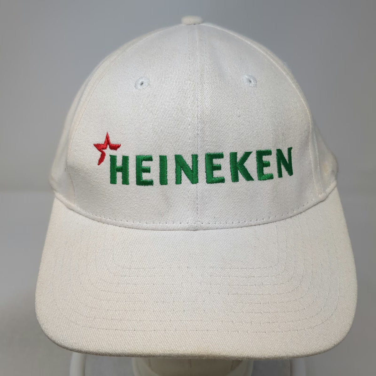 Nissun Heineken Beer Baseball Cap White One Size Strapback Embroidered Logo Hat