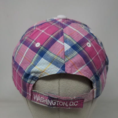 Washington DC Strapback Hat Multicolor One Size Embroidered Plaid