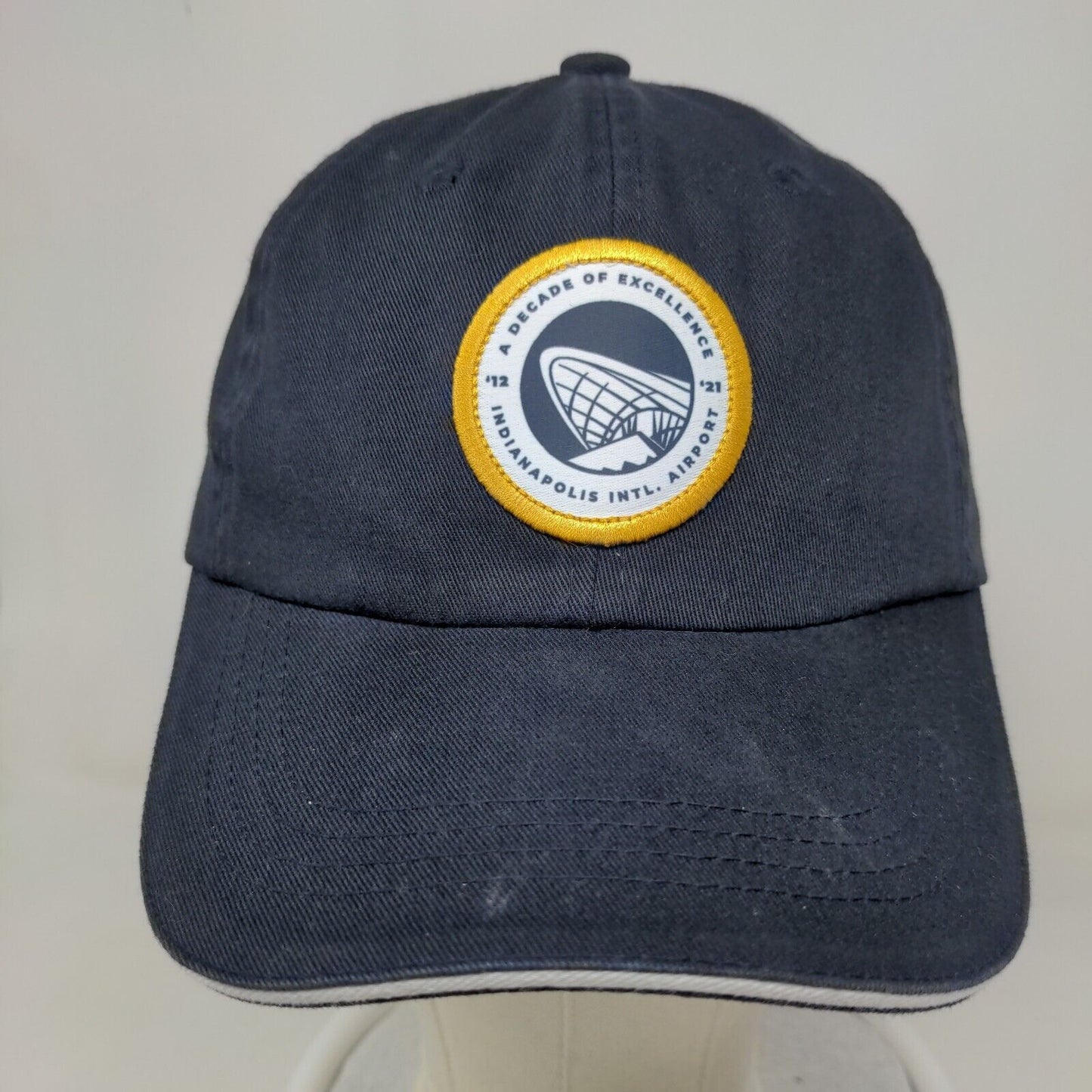 Port Authority Men's Strapback Hat Indianapolis International Airport Blue