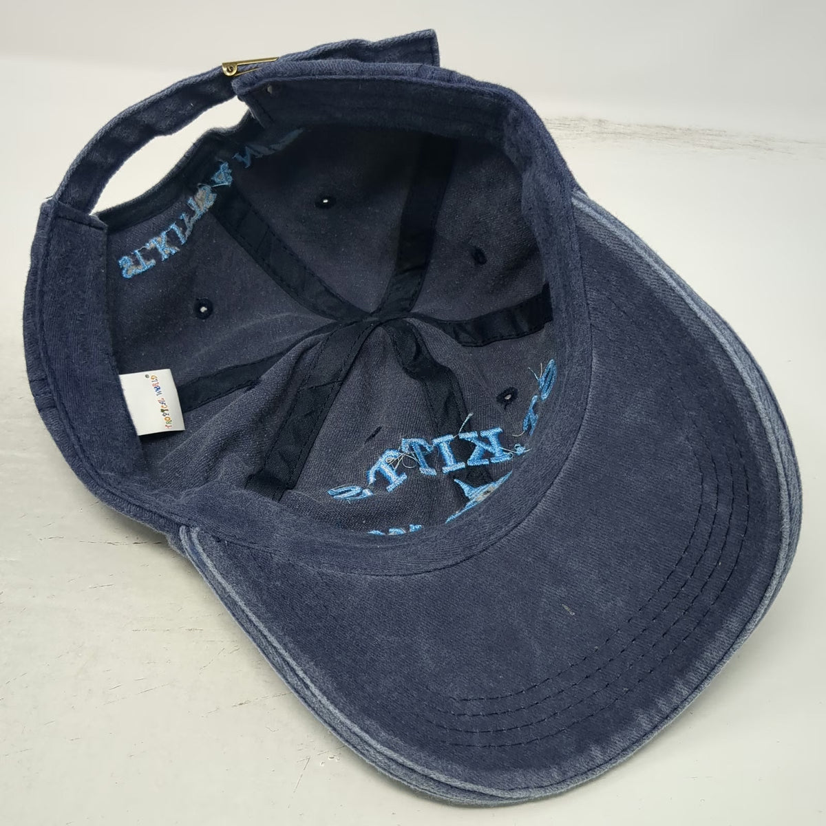 Tropical World Baseball Cap Blue One Size St Kitts Nevis Marlin Slideback Hat