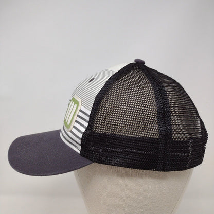 Ahead Snapback Mesh Back Trucker Hat Multicolor OSFA Mid Fit Striped
