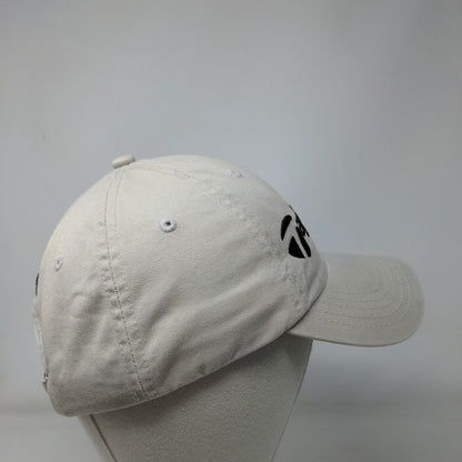 TaylorMade Slideback Hat Tan OSFA Adjustable Embroidered Tmax Gear 6 Panel