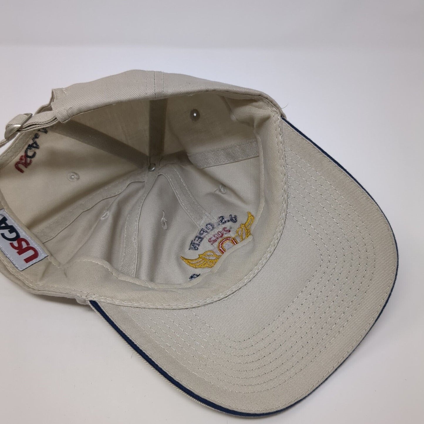 U.S. Open 2012 The Olympic Club USGA Slideback Hat Tan OS Adjustable Embroidered