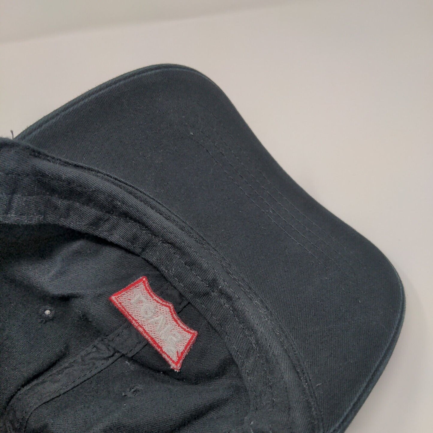 Levi's Slideback Hat Black One Size Adjustable Embroidered 6 Panel