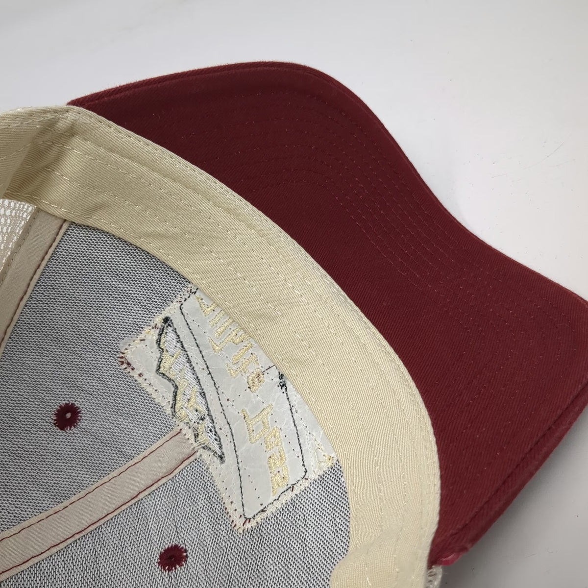 W.P.&Y.R. Baseball Cap Red One Size Skagway Alaska Mesh Patch 1898 Mountains Hat