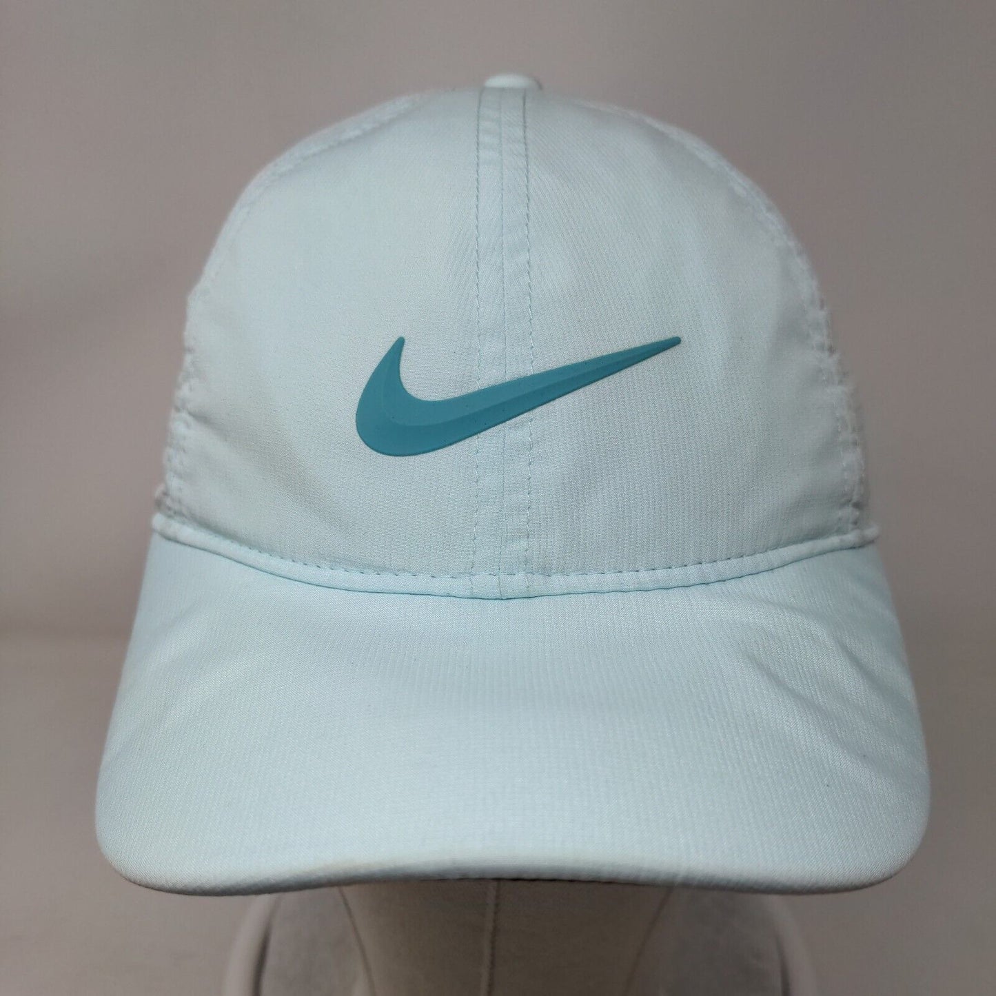 Nike Swoosh Strapback Golf Hat Blue OSFM Adjustable Legacy91 Dri-FIt