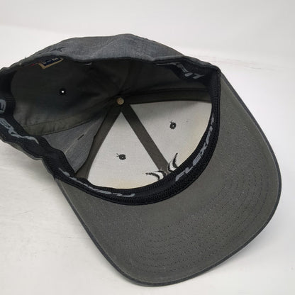 Hurley Baseball Cap Gray M Fitted Logo Embroidered Flexfit Stretch Curved Hat