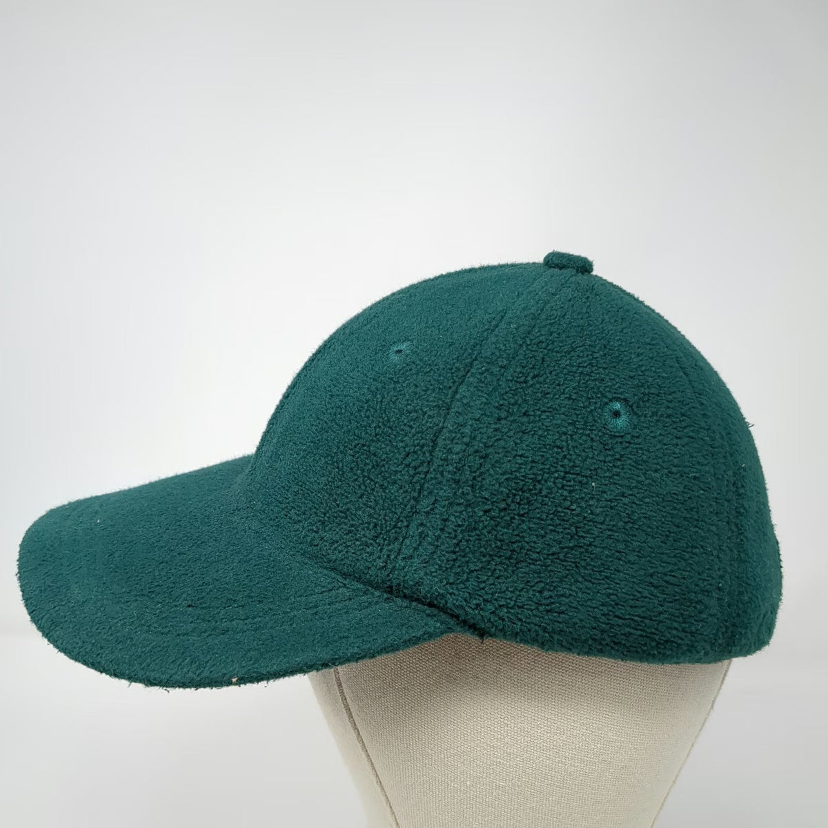 Gap Green Fleece Baseball Cap One Size Adjustable Strap Blank Soft Crown Hat