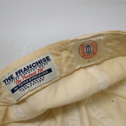 Oklahoma Sooners NCAA Twins Enterprise Cap Beige L Fitted OU Logo Script Cotton