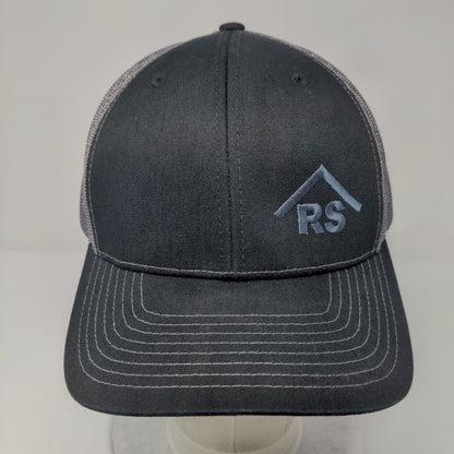 RS Rim Station Wyoming Snapback Trucker Hat Black OSFA Mesh Back Richardson