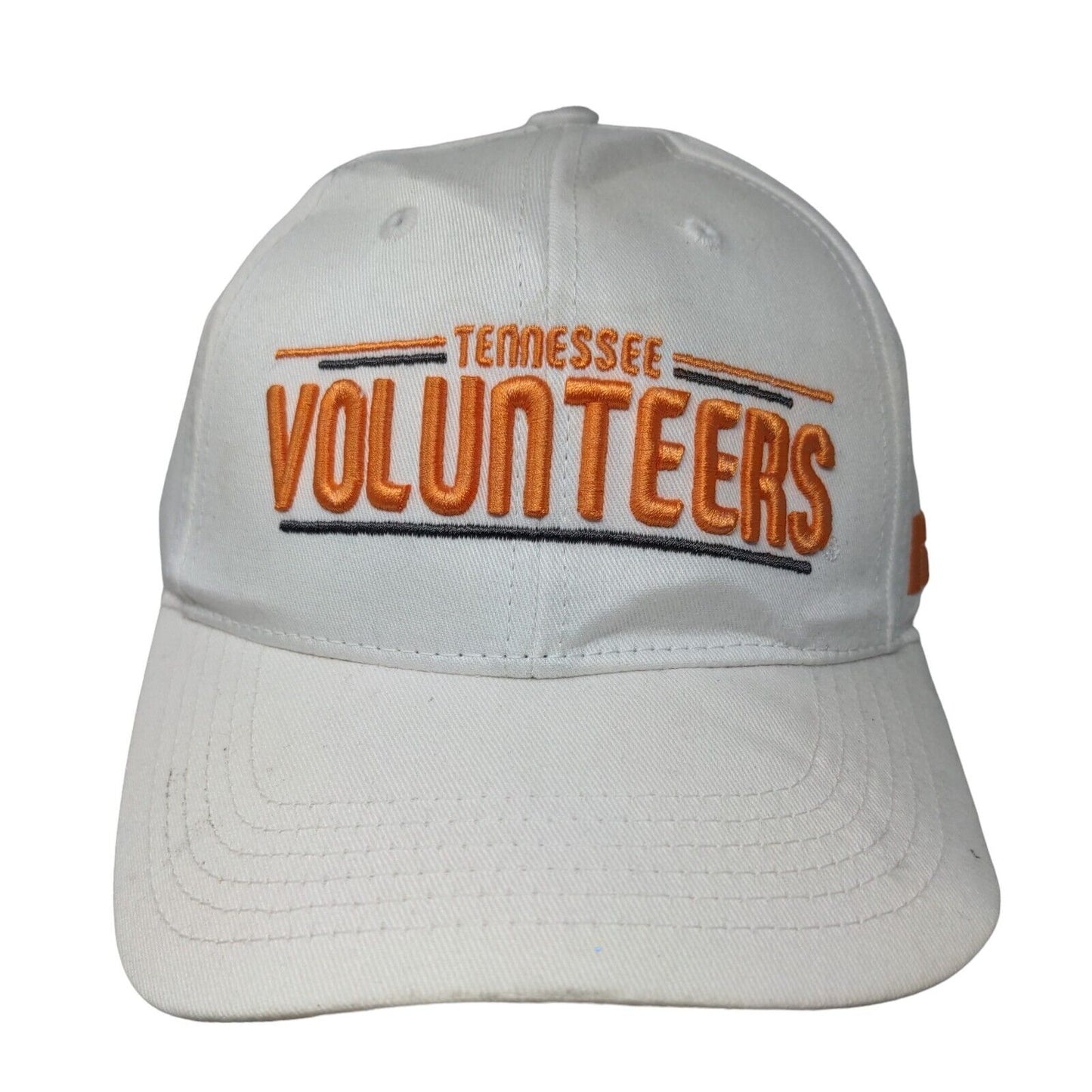 Tennessee Volunteers Snapback Hat White Orange Embroidered Russell Athletic NCAA