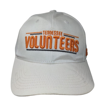 Tennessee Volunteers Snapback Hat White Orange Embroidered Russell Athletic NCAA