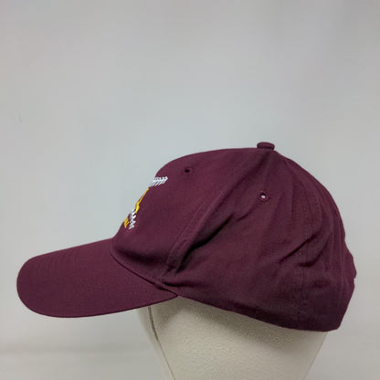 HYL Baseball Snapback Hat Red Burgundy M/L Embroidered Richardson