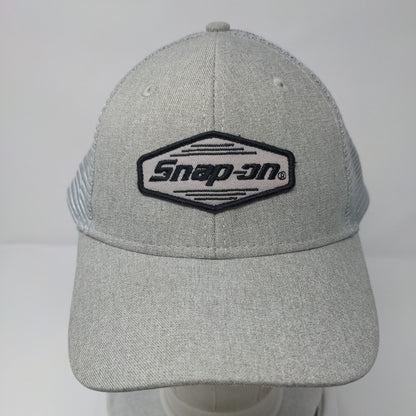Snap-on Patch Snapback Mesh Back Trucker Hat Gray One Size 6 Panel