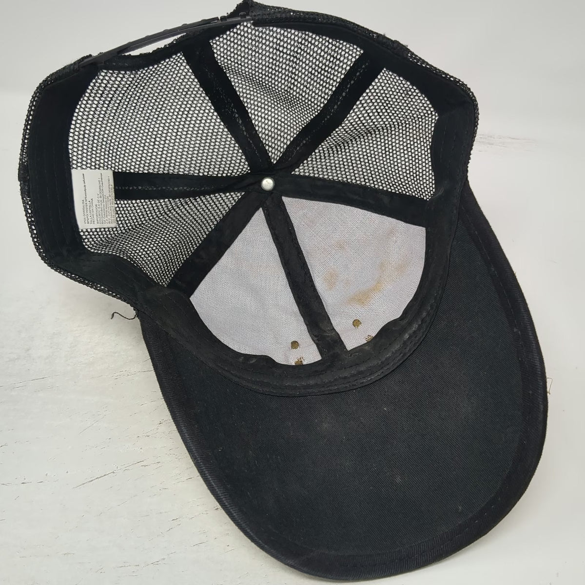 Zacatecas Brown Trucker Hat One Size Snapback Mesh Ostrich Straw Hair Hide