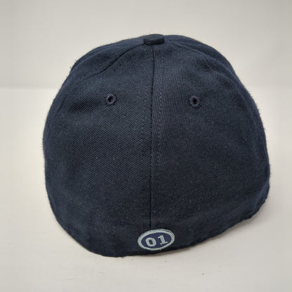 ASA 01 Fitted Hat Blue 6 7/8 Embroidered Solid 6 Panel Roxxi Outdoor