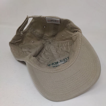 Tillman Furniture Strapback Hat Tan One Size Adjustable Embroidered Cotton